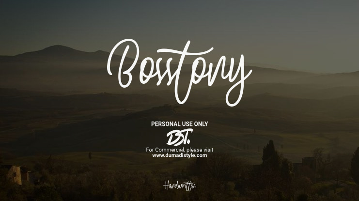 Bosstony 2 Font