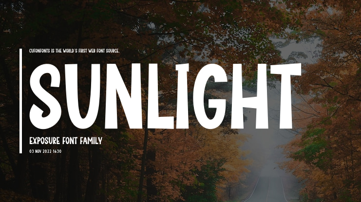 Sunlight  Exposure Font