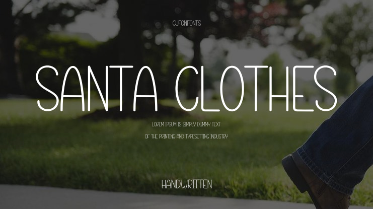 Santa Clothes Font