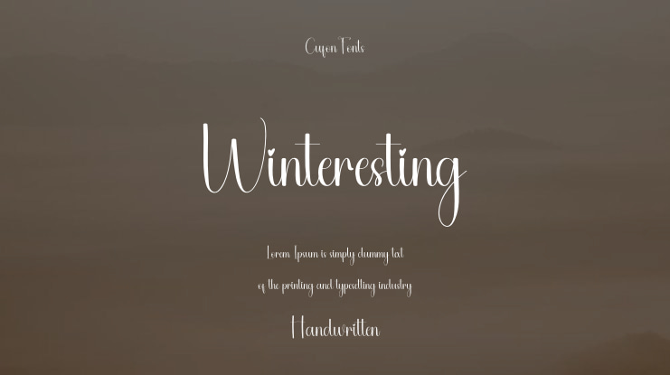 Winteresting Font