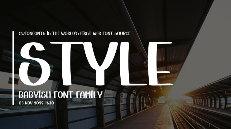 Style Babyish Font