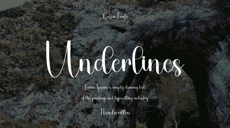 Underlines Font