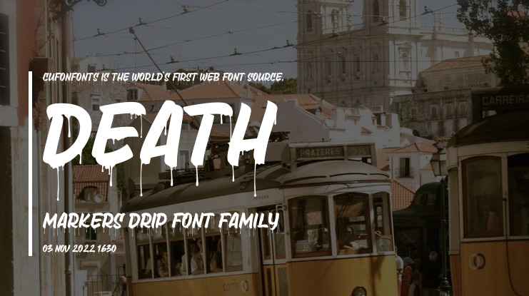 Death Markers Drip Font Family