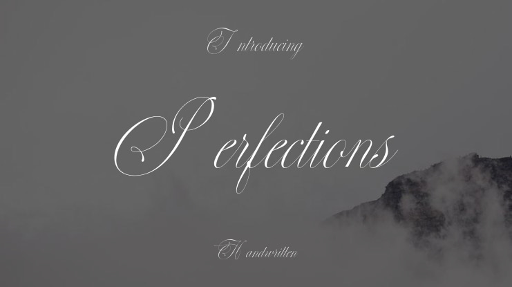 Perfections Font
