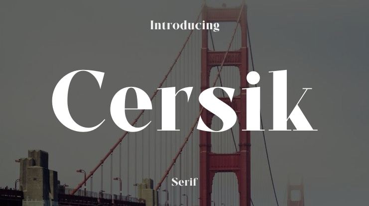 Cersik Font