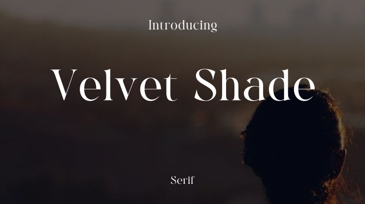 Velvet Shade Font