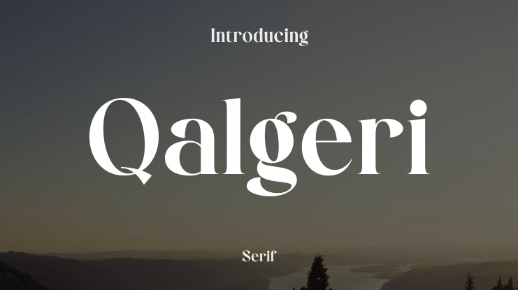 Qalgeri Font
