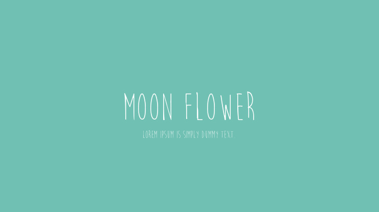 Moon Flower Font