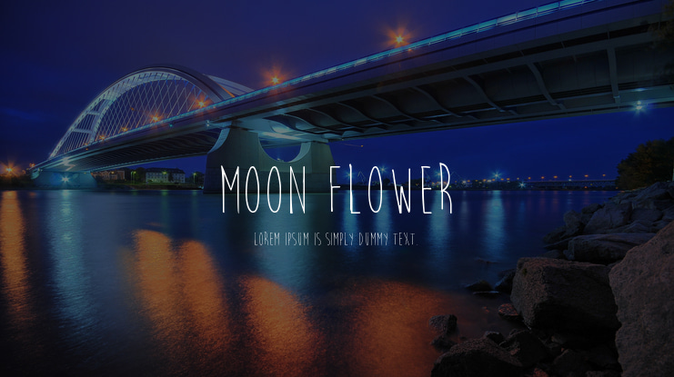 Moon Flower Font