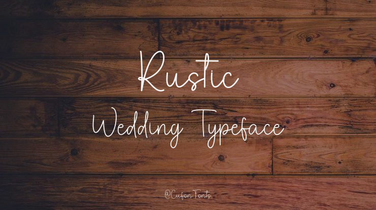 Rustic Wedding Font