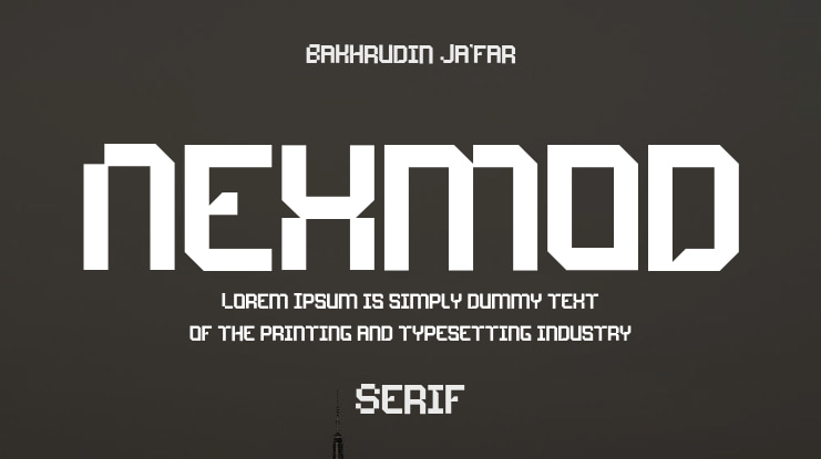 Nexmod Font Family