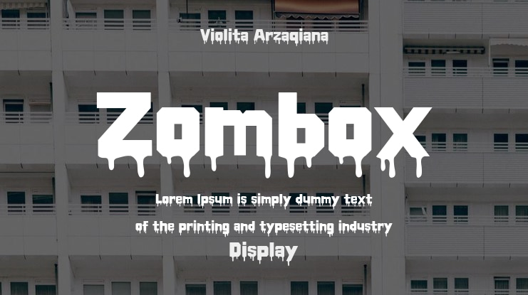 Zombox Font