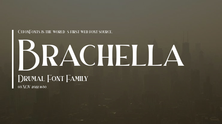 Brachella Drumal Font
