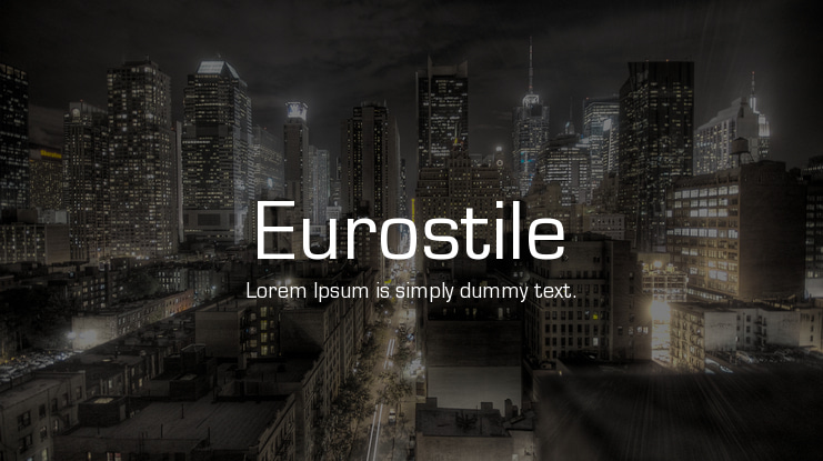 Eurostile Font Family