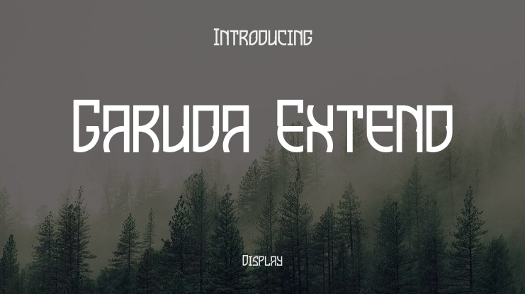 Garuda Extend Font