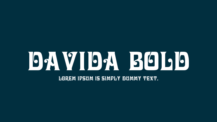 Davida Bold Font Family