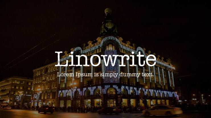 Linowrite Font