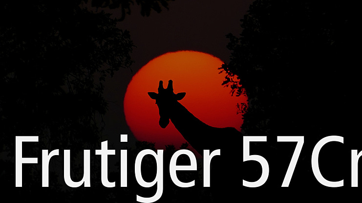 Frutiger 57Cn Font