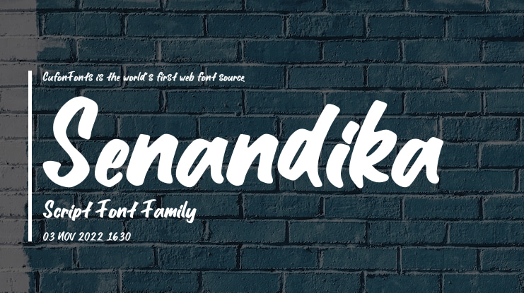 Senandika Script Font
