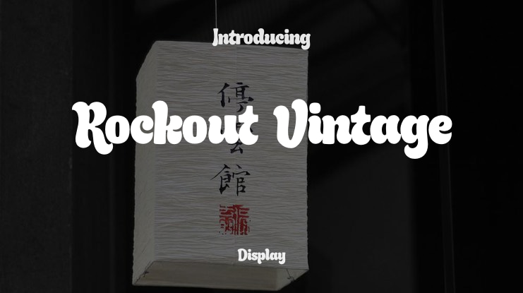Rockout Vintage Font