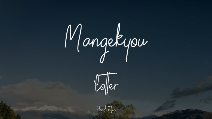 Mangekyou Lotter Font