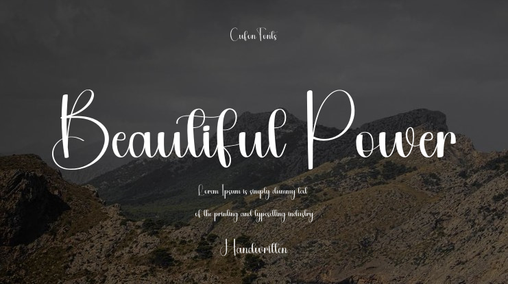 Beautiful Power Font