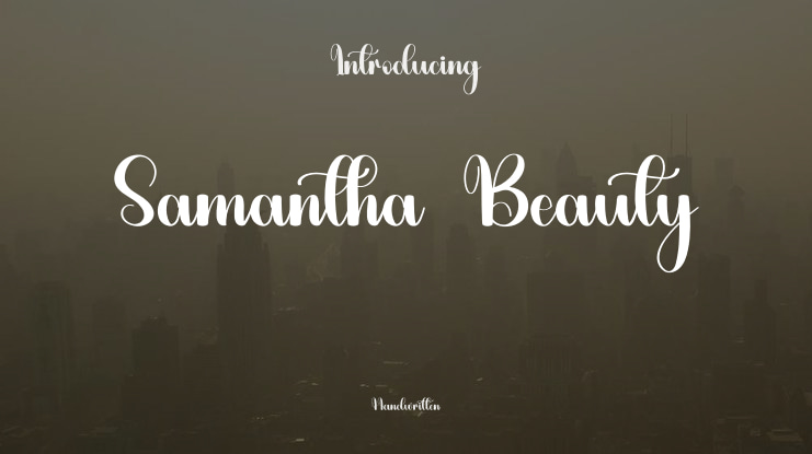 Samantha Beauty Font
