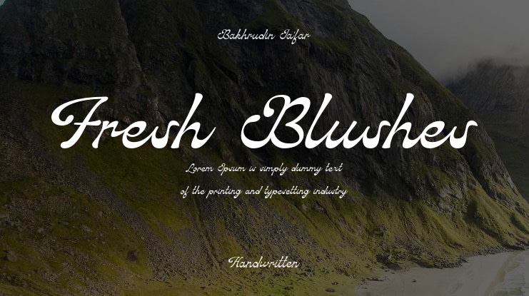 Fresh Blushes Font Family