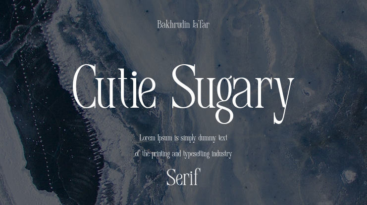 Cutie Sugary Font Family