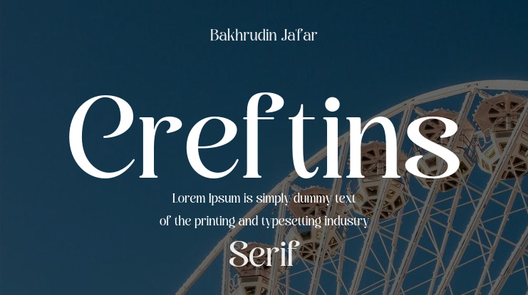 Creftins Font Family