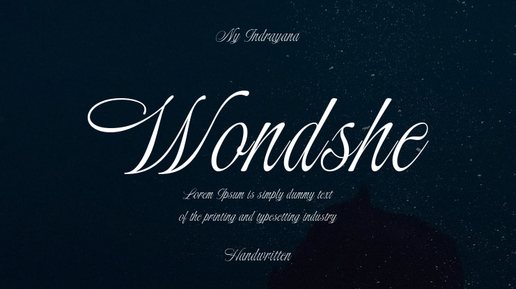 Wondshe Font