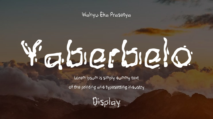 Yaberbelo Font