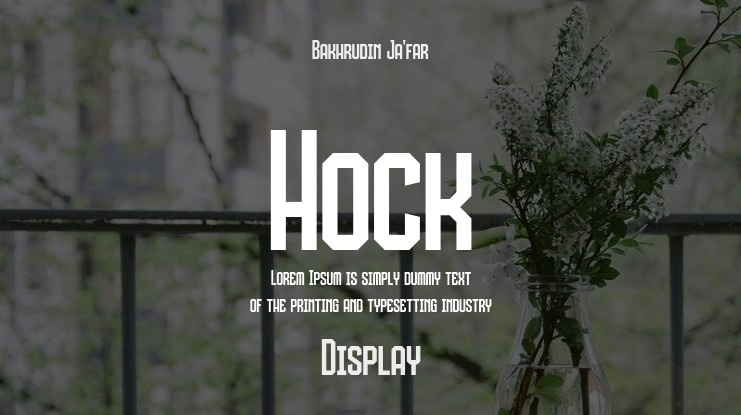 Hock Font