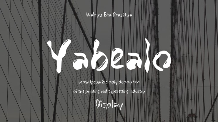 Yabealo Font