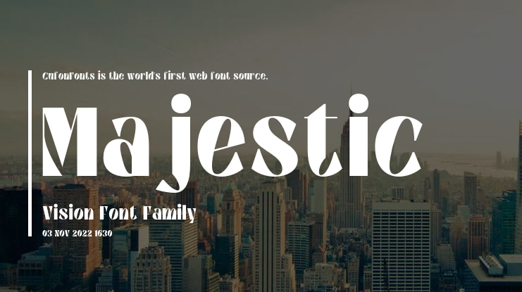 Majestic Vision Font Family