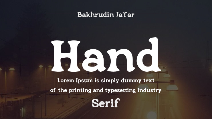 Hand Font Family