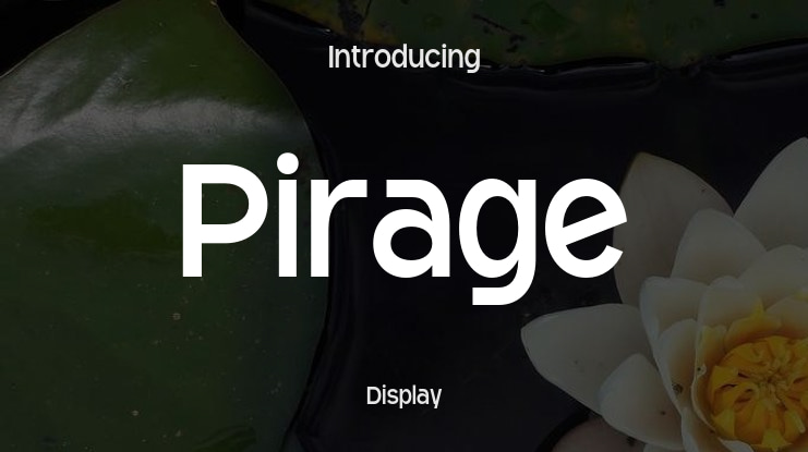 Pirage Font Family