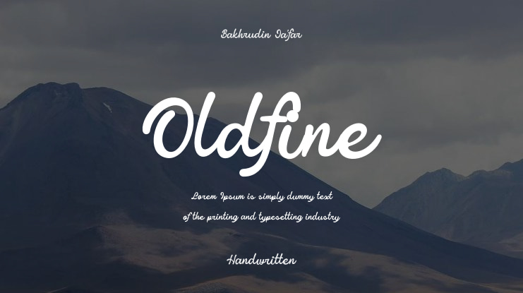 Oldfine Font