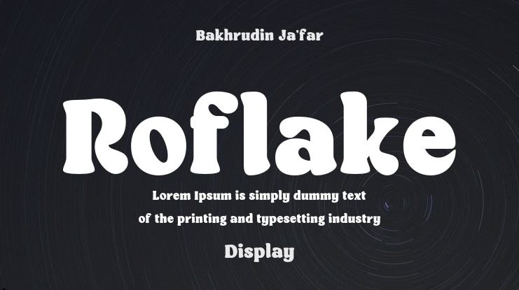Roflake Font Family