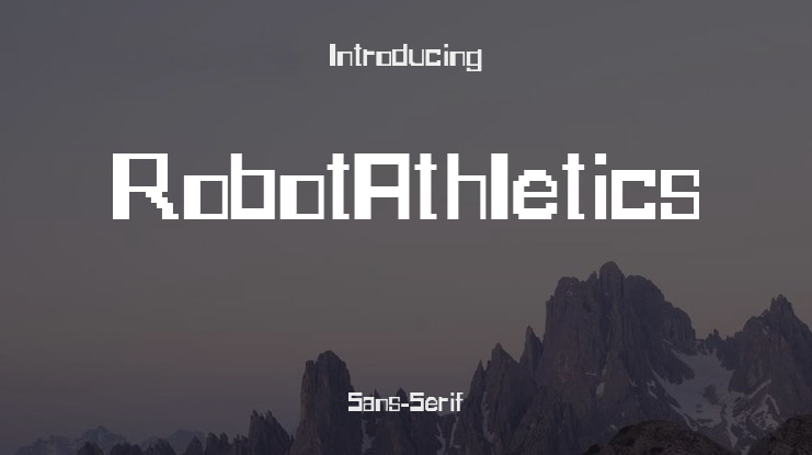 RobotAthletics Font
