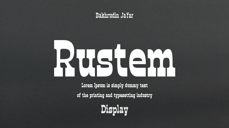 Rustem Font