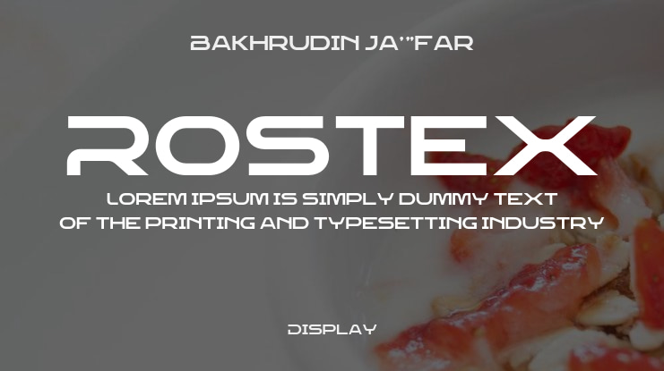 Rostex Font Family
