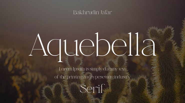 Aquebella Font Family