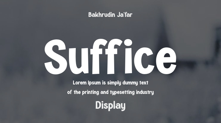 Suffice Font Family