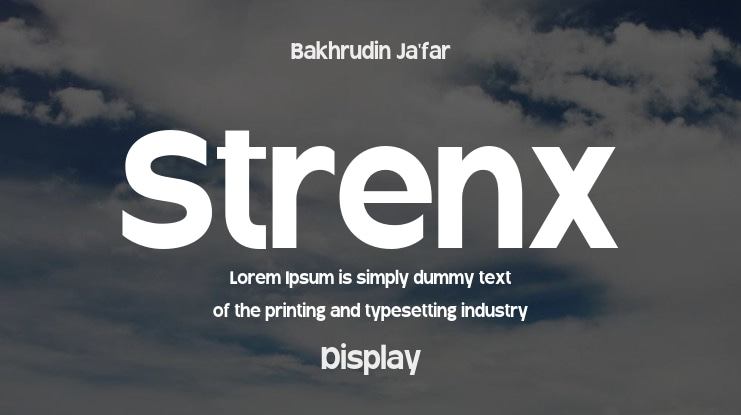 Strenx Font Family