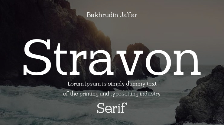 Stravon Font Family