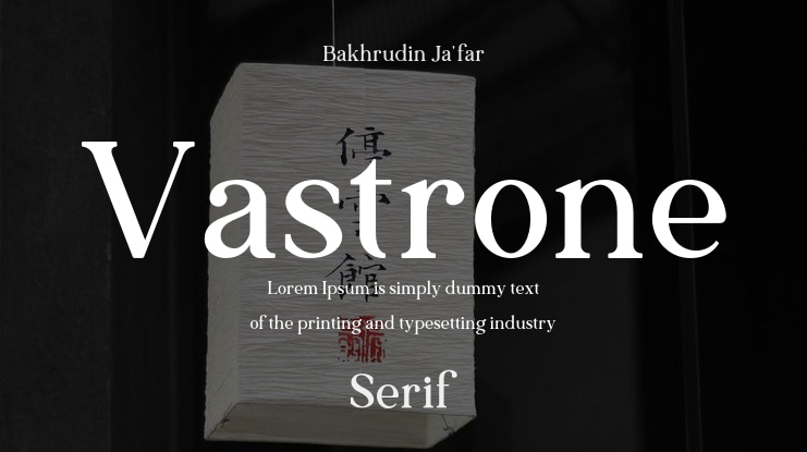 Vastrone Font