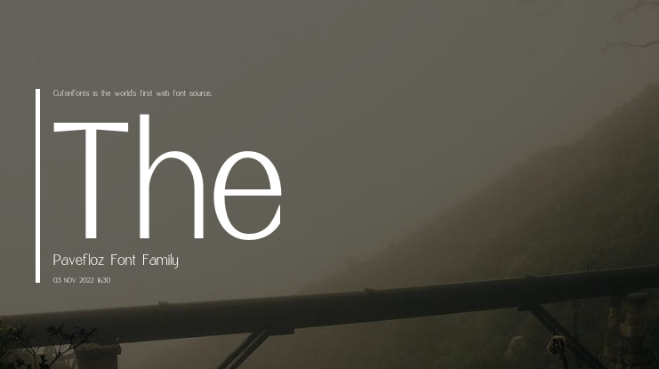 The Pavefloz Font
