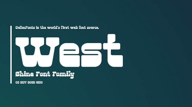 West Shine Font