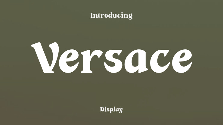 Versace Font Family